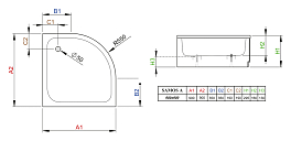 Поддон для душа Radaway Samos A900 , изображение 3