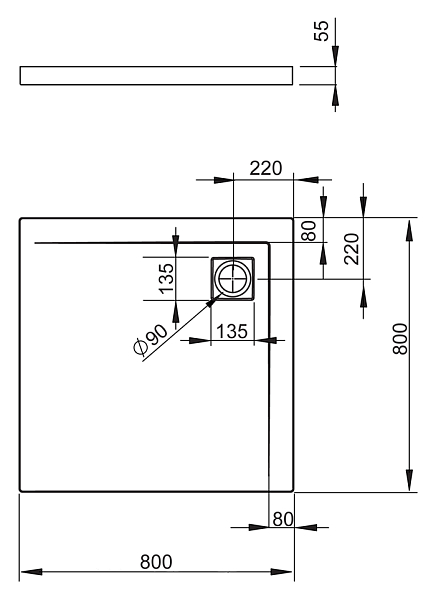 Поддон для душа Radaway Argos C800 , изображение 3