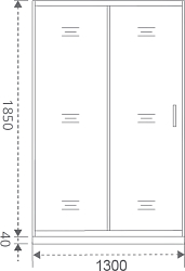 Фото Душевая дверь в нишу Good Door Latte WTW-130-C-WE