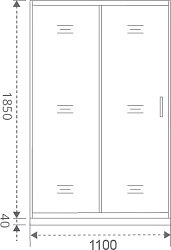 Фото Душевая дверь в нишу Good Door Latte WTW-110-G-WE