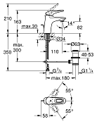 Смеситель Grohe Eurostyle New 33558003 для раковины , изображение 5