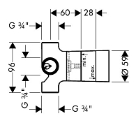 Скрытая часть Hansgrohe Quattro 15930180 , изображение 2