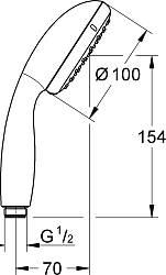 Фото Душевая лейка Grohe New Tempesta 26161001