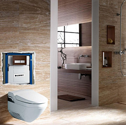 Фото Система инсталляции для унитазов Geberit Duofix UP320 111.300.00.5