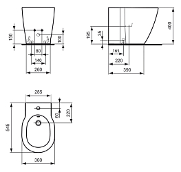 Фото Биде напольное Ideal Standard Connect E799501