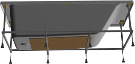 Акриловая ванна Roca Easy 170x70 , изображение 10