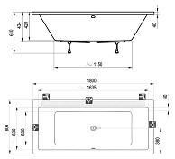 Акриловая ванна Ravak Formy 01 180х80 , изображение 3