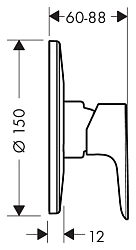 Фото Смеситель Hansgrohe Talis E 71766000 для душа