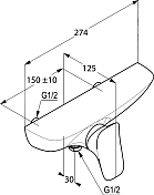 Смеситель Kludi Ambienta 537100575 для душа , изображение 4