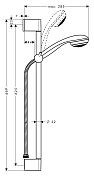 Душевой гарнитур Hansgrohe Crometta 27767000 , изображение 3