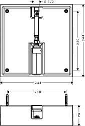 Фото Скрытая часть Hansgrohe Raindance 26254180