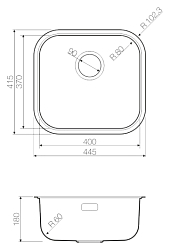 Фото Мойка кухонная Omoikiri Omi 44-U/IF AB латунь