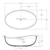 Изображение Акриловая ванна Abber AB9239 180х110 Акриловая ванна Abber AB9239 180х110 , изображение 5
