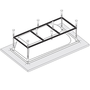 Каркас для ванны Vagnerplast 190x90 VPK19090