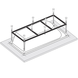 Фото Каркас для ванны Vagnerplast 120x70 VPK12070