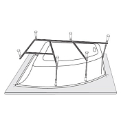 Каркас для ванны Vagnerplast 160x90 VPK16090