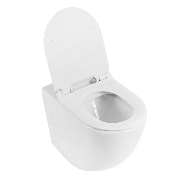 Унитаз приставной BelBagno Sfera-R BB2141CBR/BB865SC безободковый , изображение 4