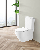 Унитаз-компакт BelBagno Sfera-R BB2141CPR/BB865SC безободковый , изображение 9