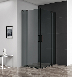 Фото Душевой уголок Cezares Slider A-2-100/110-GRIGIO-NERO