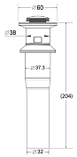 Изображение Донный клапан BelBagno BB-PCU-02-IN Донный клапан BelBagno BB-PCU-02-IN , изображение 2