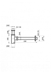 Фото Сифон BelBagno BB-SMT2-01 для раковины хром