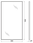 Изображение Зеркало BelBagno SPC-AL-500-900 Зеркало BelBagno SPC-AL-500-900 , изображение 8