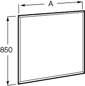 Зеркало Roca Aneto 60 812362000 , изображение 3