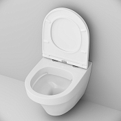 Изображение Унитаз подвесной AM.PM Inspire C501700WH безободковый Унитаз подвесной AM.PM Inspire C501700WH безободковый , изображение 5