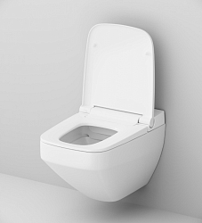 Фото Комплект AM.PM Inspire 2.0 IS450A38.CCC50A (унитаз с инсталляцией, сиденье с функцией биде, клавиша черная)