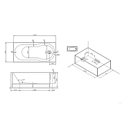 Акриловая ванна AM.PM X-Joy 150х70 , изображение 10