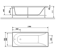 Акриловая ванна AM.PM Spirit 170х70 , изображение 9