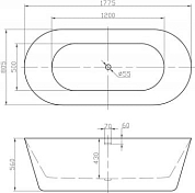 Изображение Акриловая ванна BelBagno BB306-1775 180х80 Акриловая ванна BelBagno BB306-1775 180х80 , изображение 5
