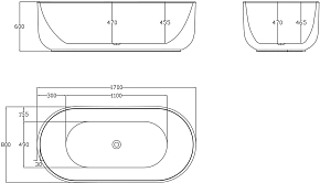 Фото Акриловая ванна BelBagno BB401-1700-800 170х80