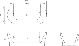 Акриловая ванна BelBagno BB405-1700-800 170х80 , изображение 5