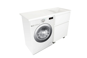 Фото Тумба с раковиной Эстет Dallas Luxe 100 R белая