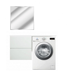 Фото Тумба с раковиной Эстет Dallas Luxe 110 L белая подвесная 2 ящика