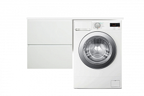 Фото Тумба с раковиной Эстет Dallas Luxe 115 L белая подвесная 2 ящика