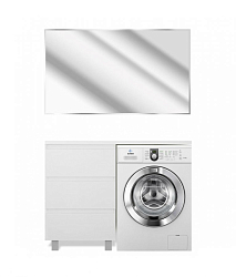 Фото Тумба с раковиной Эстет Dallas Luxe 130 L белая 3 ящика