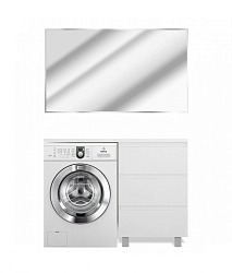 Фото Тумба с раковиной Эстет Dallas Luxe 130 R белая 3 ящика