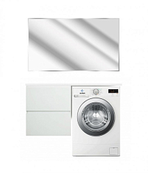 Фото Тумба с раковиной Эстет Dallas Luxe 140 L белая подвесная 2 ящика