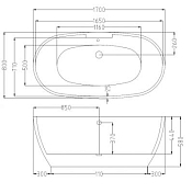 Изображение Акриловая ванна Esbano Rome-SM ESVAROMESM 170x80 Акриловая ванна Esbano Rome-SM ESVAROMESM 170x80 , изображение 3
