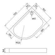 Поддон для душа Gemy ST18 R , изображение 2