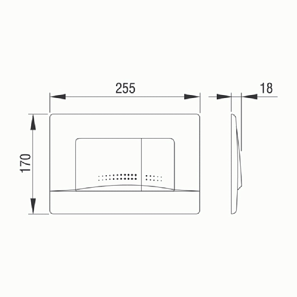 Кнопка смыва Pestan Fluenta Active 40006360 белая , изображение 2