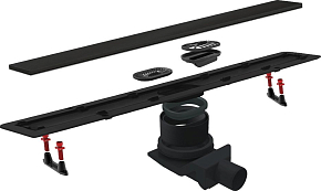 Фото Душевой лоток Pestan Confluo Frameless Line 650 черный матовый
