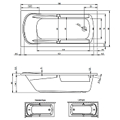 Акриловая ванна Riho Future XL 190x90 , изображение 4