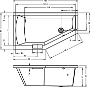 Изображение Акриловая ванна Riho Geta 160x90 R Акриловая ванна Riho Geta 160x90 R , изображение 6