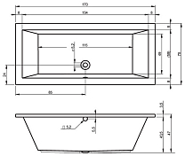 Изображение Акриловая ванна Riho Lusso 170x75 Акриловая ванна Riho Lusso 170x75 , изображение 9