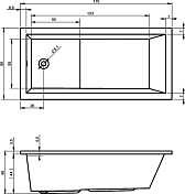 Изображение Акриловая ванна Riho Lusso Plus 170x80 Акриловая ванна Riho Lusso Plus 170x80 , изображение 5