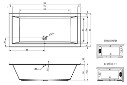 Изображение Акриловая ванна Riho Lusso 190x90 Акриловая ванна Riho Lusso 190x90 , изображение 9