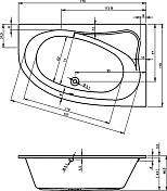 Изображение Акриловая ванна Riho Aryl 170x110 L Акриловая ванна Riho Aryl 170x110 L , изображение 6
